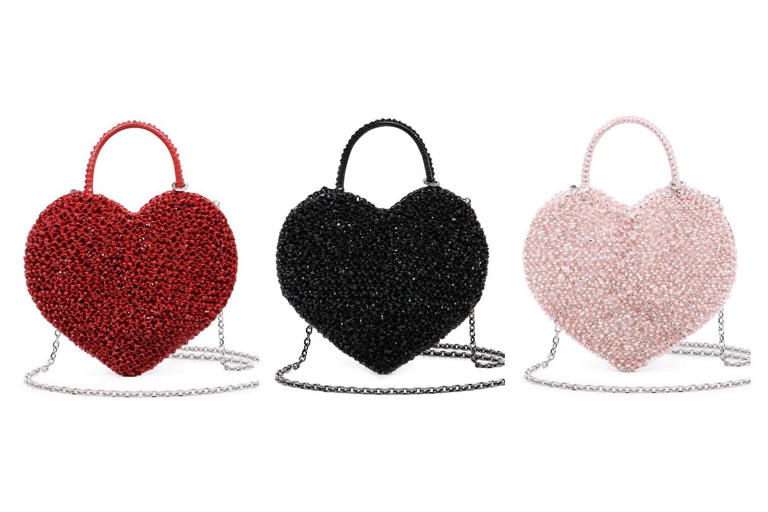 アンテプリマ“ハート型”ワイヤーバッグ、煌めくレッドやピンクカラーで登場