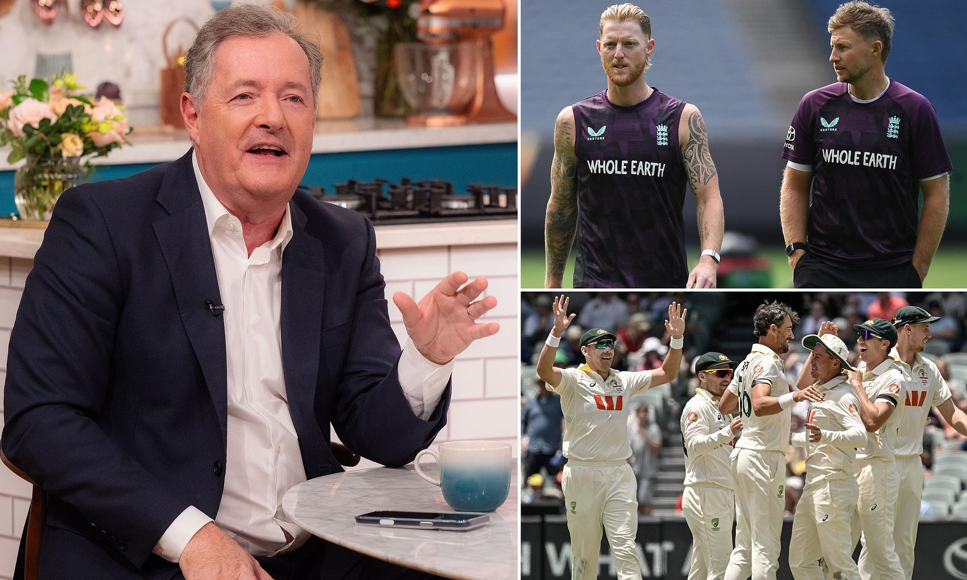Piers Morgan blasts Aussie cricket fans after being harassed over ...