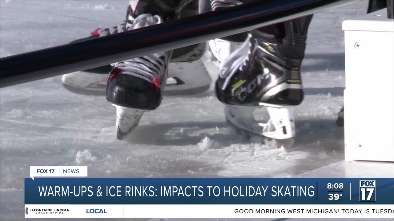 Ice rinks impacted by winter weather warm up