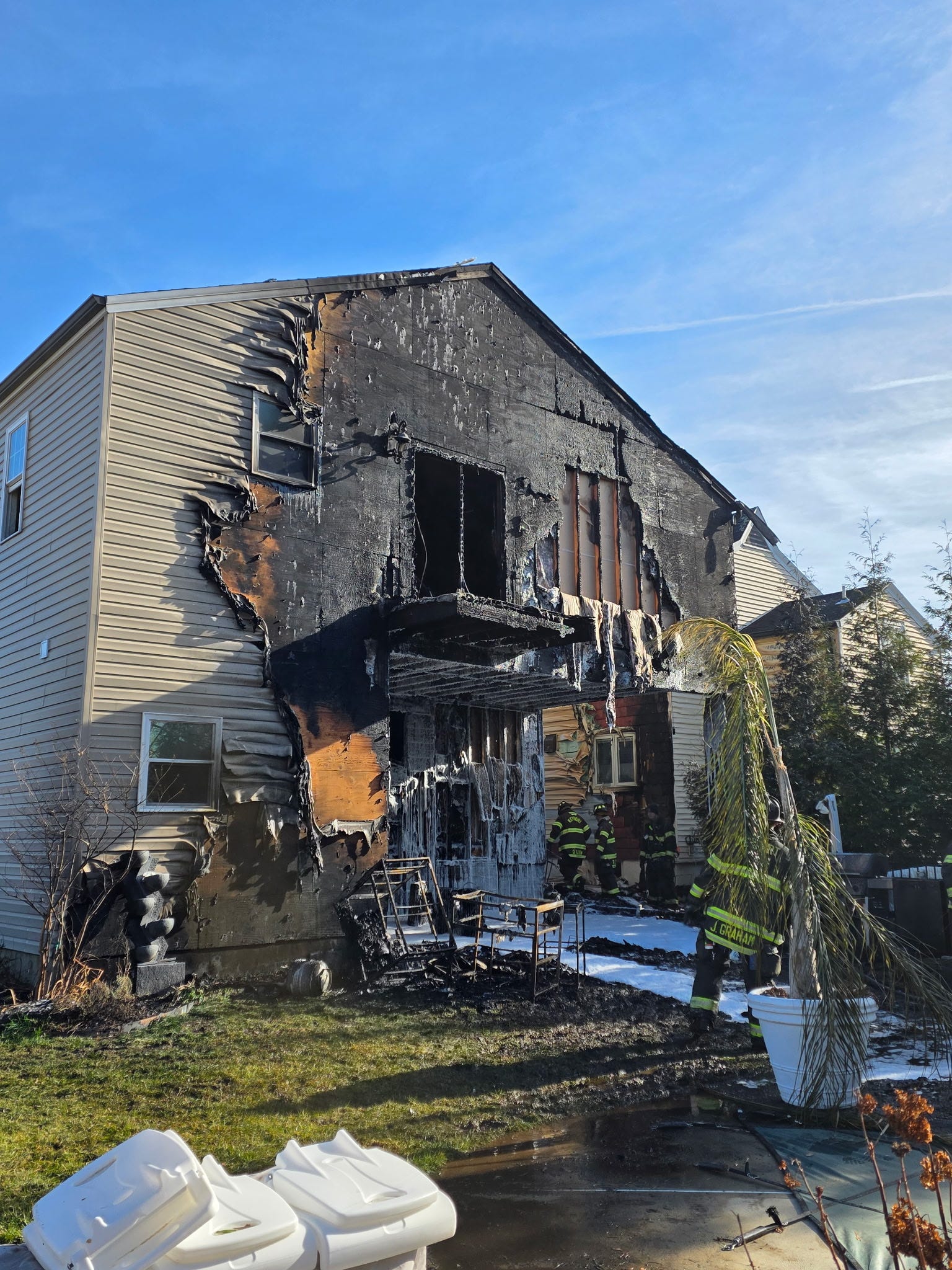 Fire displaces family hours before annual neighborhood Christmas party