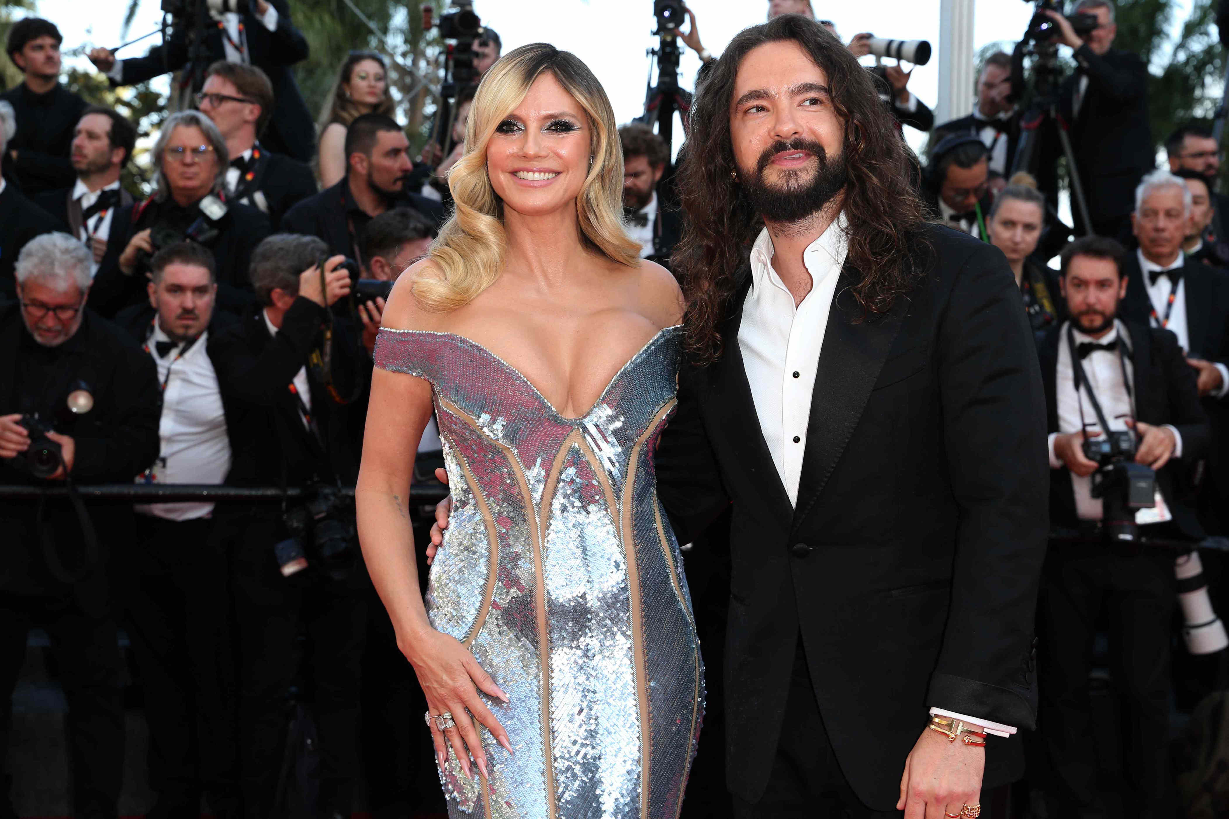 Getty Images Heidi Klum and Tom Kaulitz attend the "Mission Impossible - The Final Reckoning" red carpet at the 78th annual Cannes Film Festival at Palais des Festivals on May 14