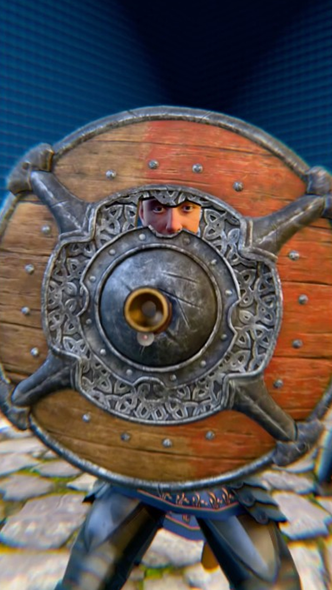 King Henry's guards had shields with guns