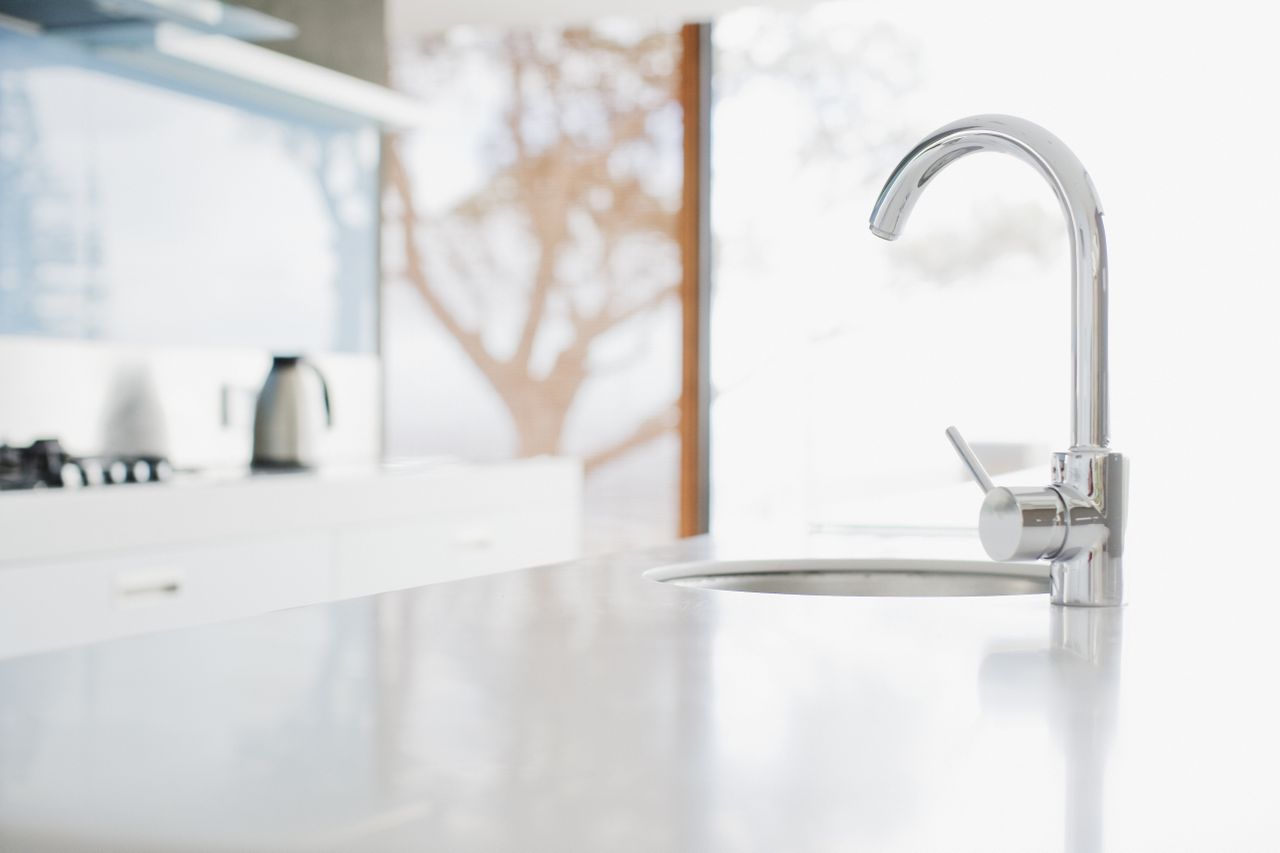 Polished nickel faucet