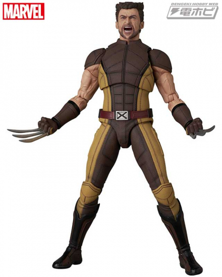 MAFEX　ウルヴァリン ブラウンスーツ 映画『デッドプール＆ウルヴァリン』版の「ウルヴァリン」がブラウン