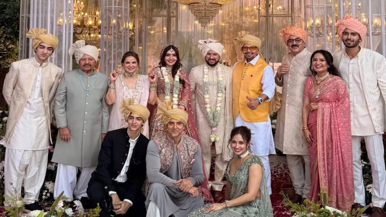 Hrithik Roshan’s cousin Eshaan marries Aishwarya Singh; papa Rakesh ...