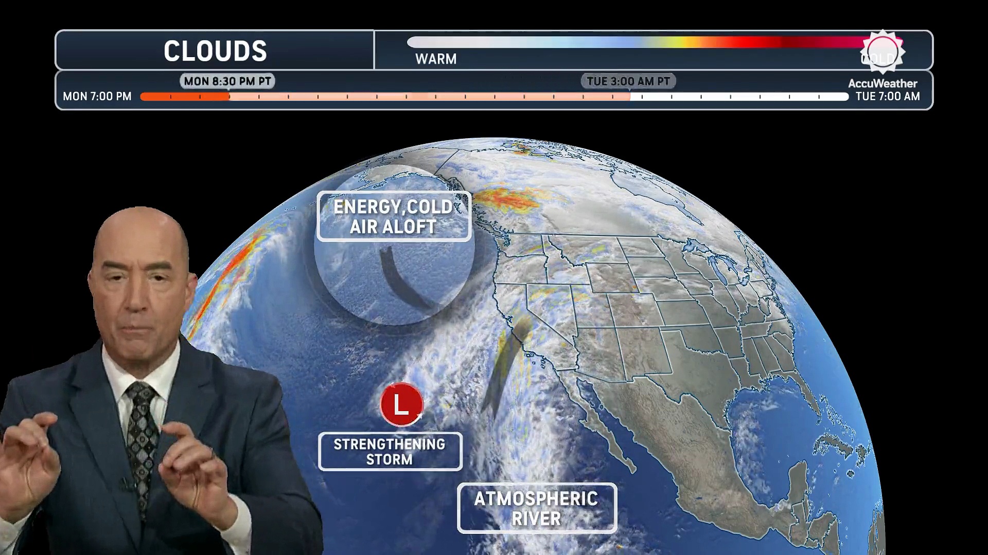 Atmospheric river affects the West Coast