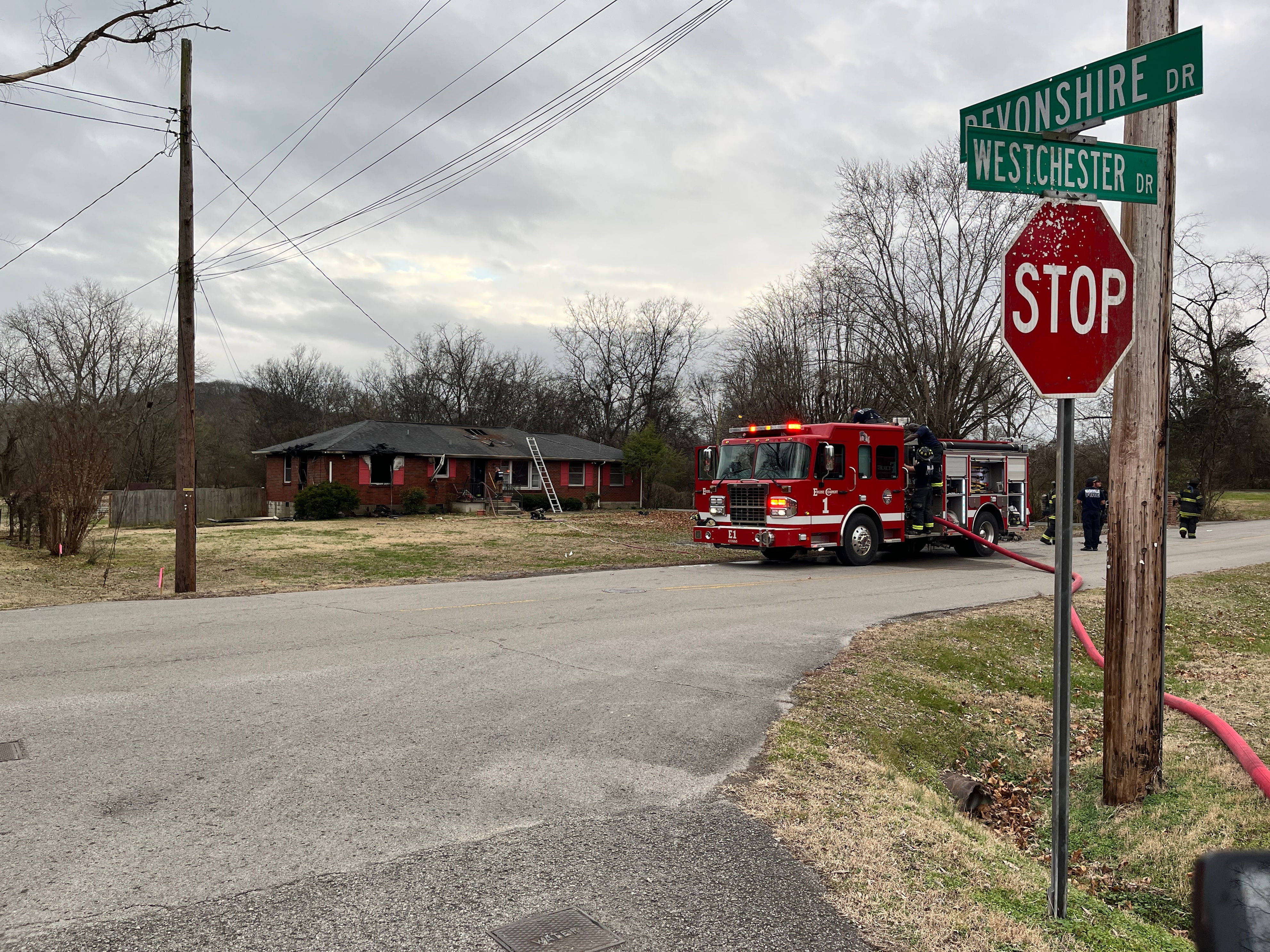 One injured after house fire in north Nashville neighborhood