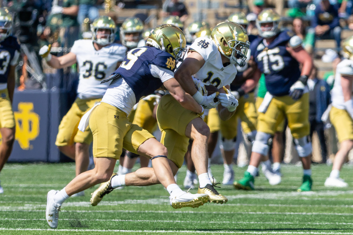 Notre Dame football loses another member of the secondary to the transfer portal - set to open in less than two weeks<br>