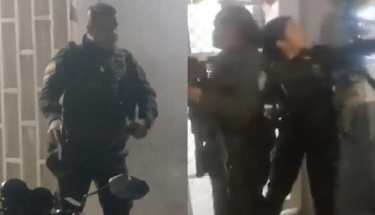 Videos captan disturbios y ataques a un CAI en Villa Rica, Cauca, tras ...