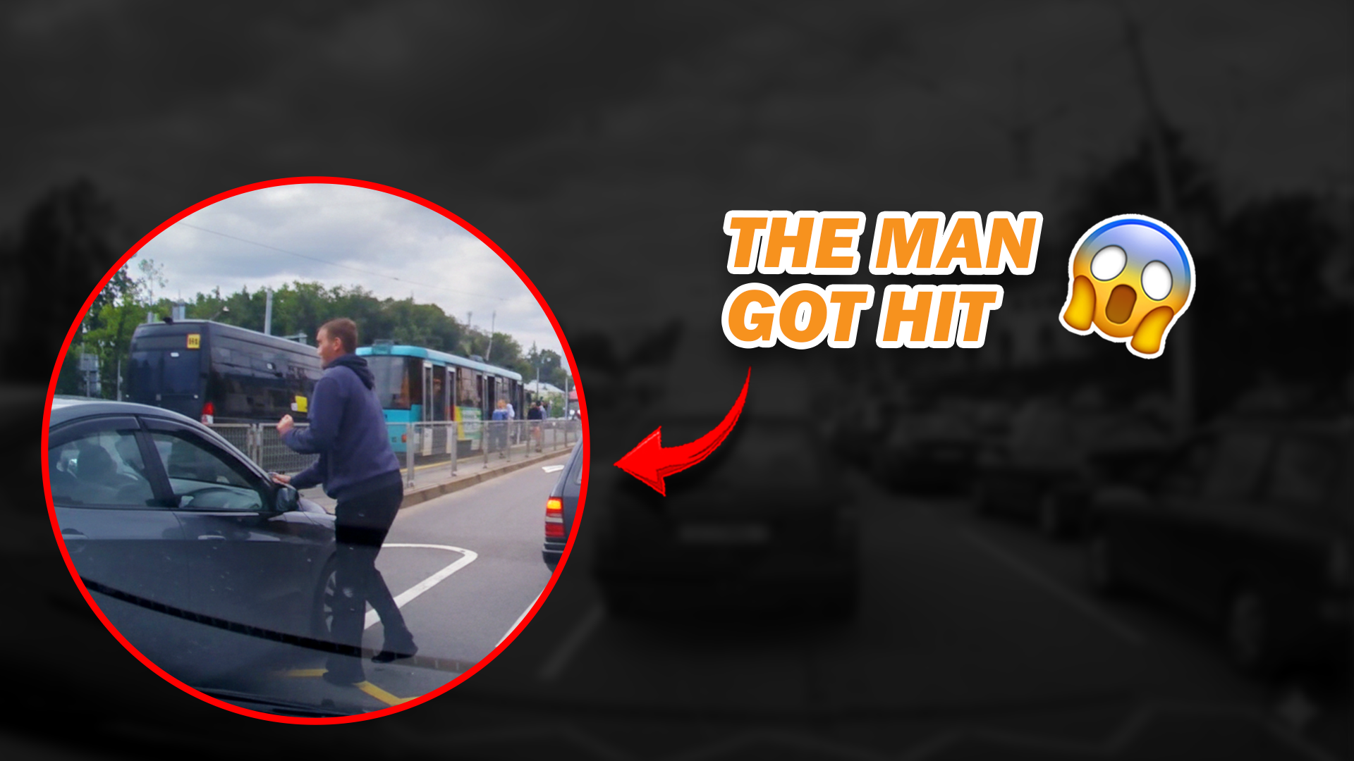 Pedestrian involved in accident caught on camera