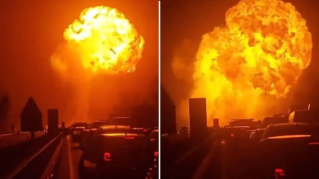 Watch: Massive fireball erupts after fuel tanker explodes in Italy's Teano