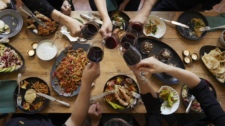 dining in Italy