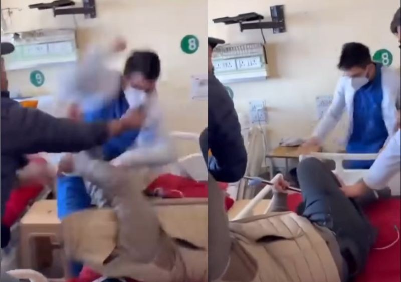 Shocking video: Doctor caught assaulting patient inside Himachal govt ...