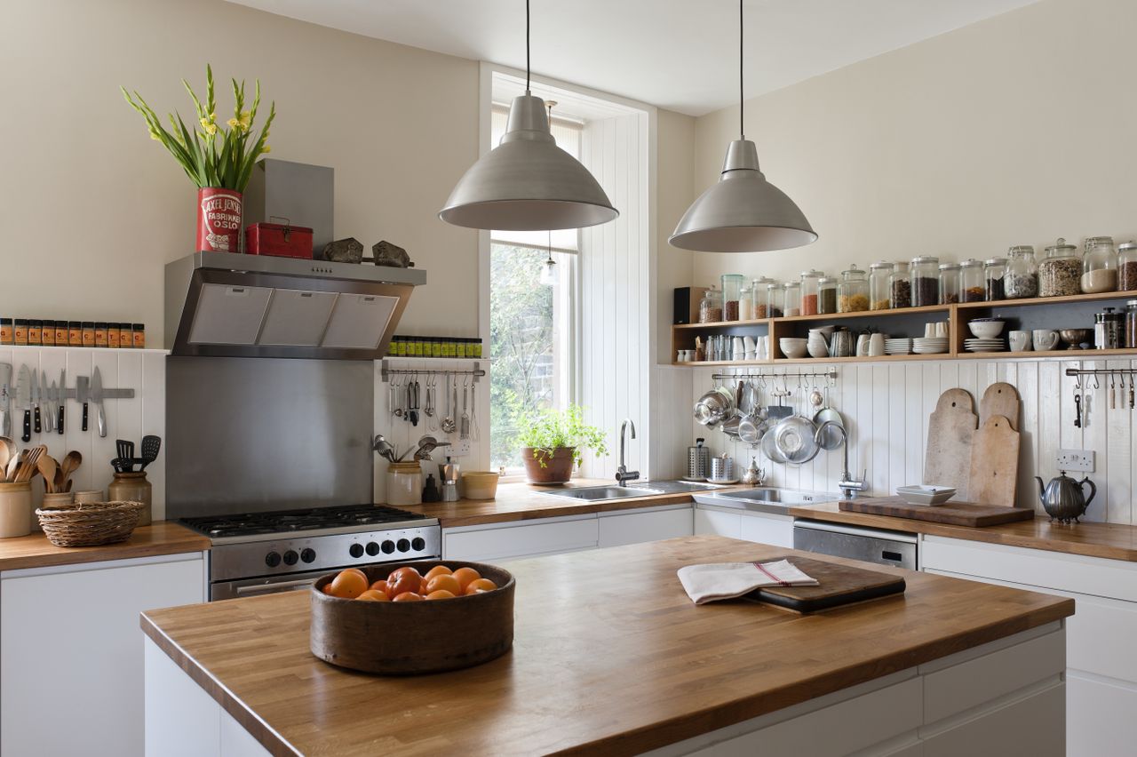 Butcher block counters