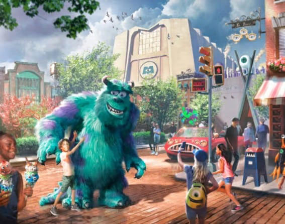 Aerial images show progress of Monsters Inc. land and animation ...