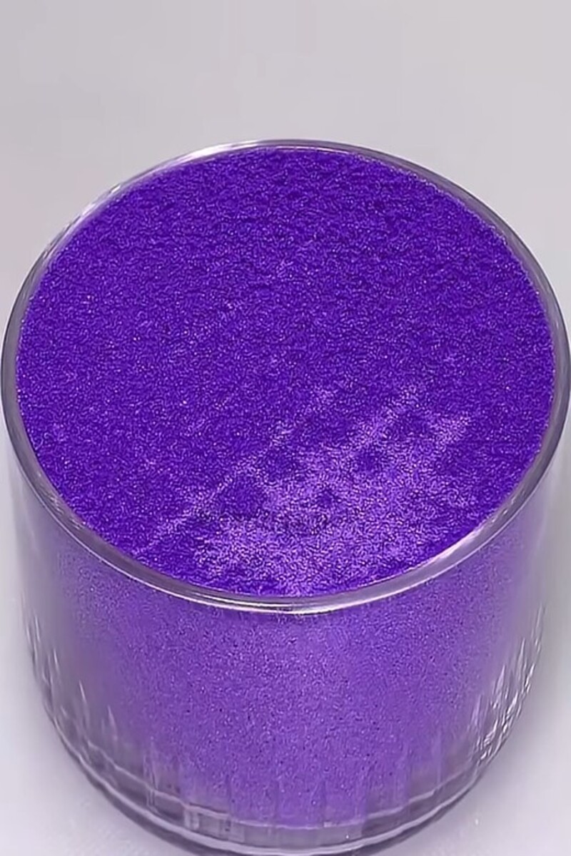 Rich purple sand packed perfectly