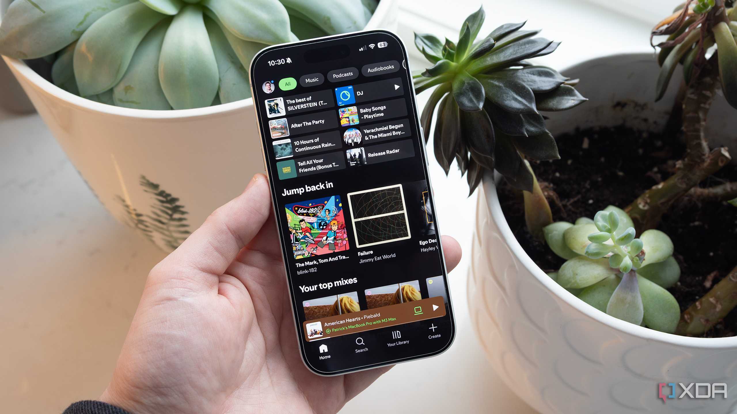 Spotify on an iPhoen 17 Pro