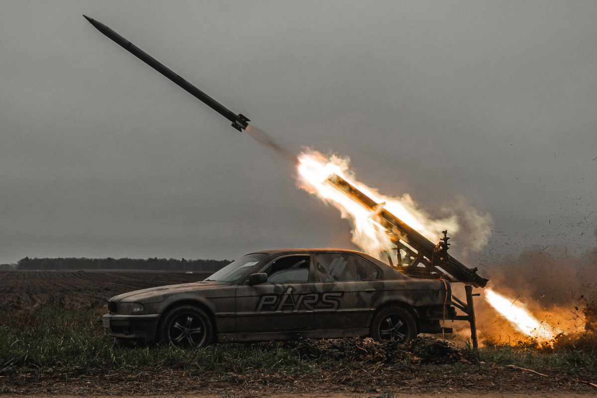 A BMW that fires rockets? In Ukraine, it’s not a movie—it’s real life