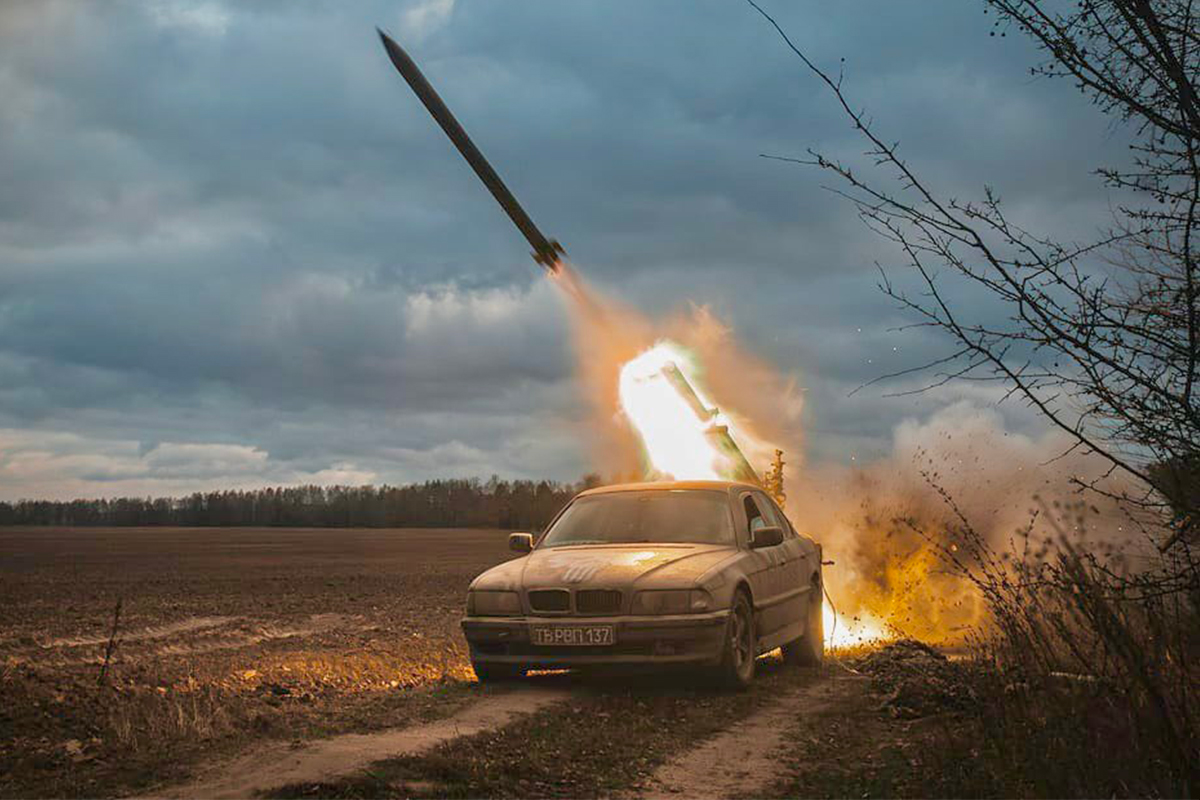 A BMW that fires rockets? In Ukraine, it’s not a movie—it’s real life