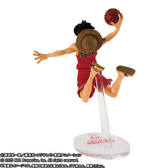 ONE PIECE×NBA】6チームのユニフォームを着たルフィのフィギュア、二次