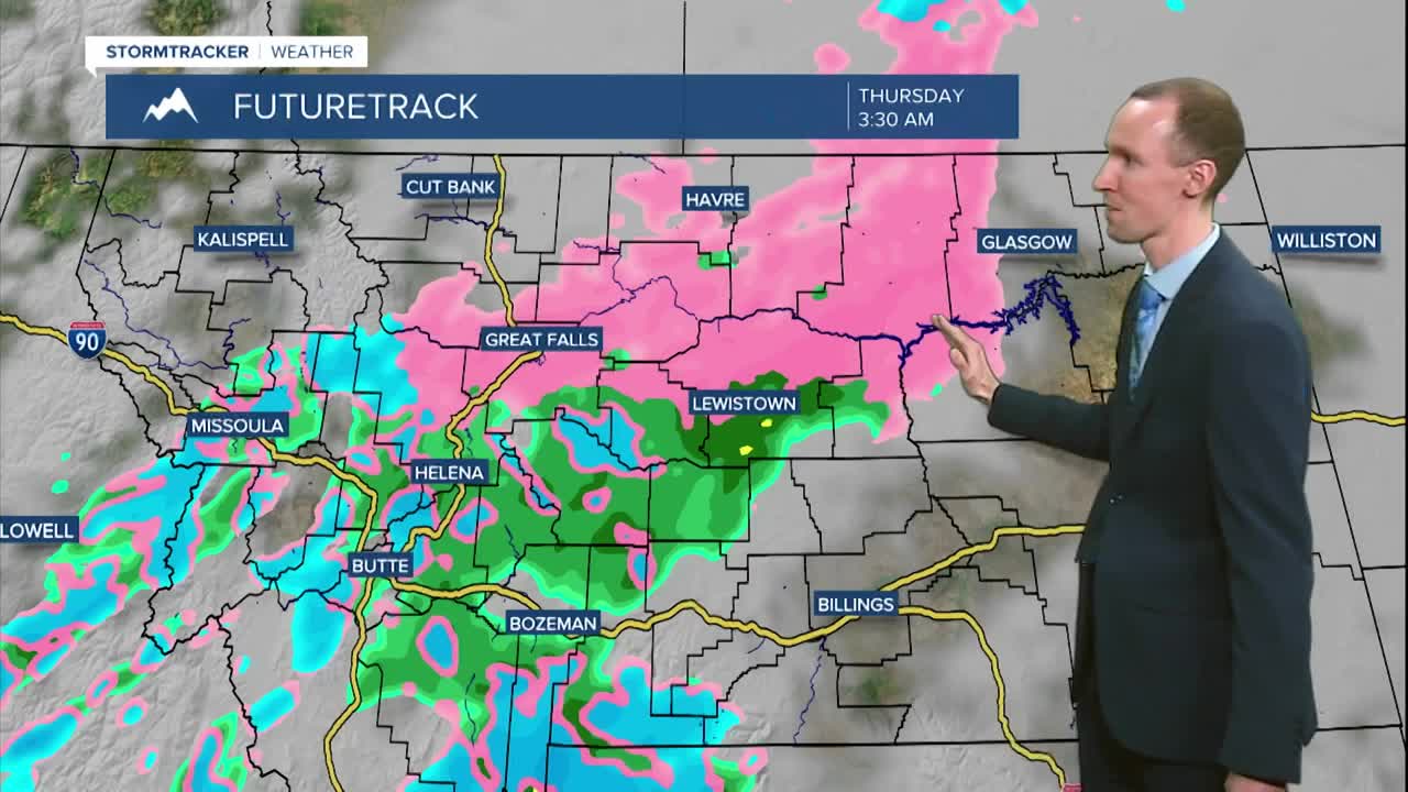 Increasing clouds on Christmas Eve with a wintry mix at night