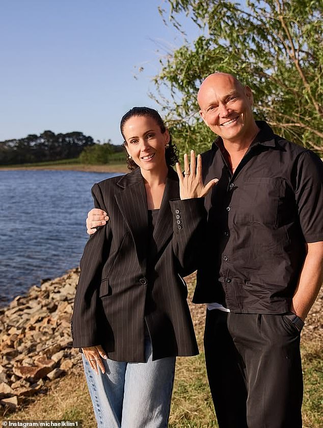Christmas joy for Michael Klim as he gets engaged to partner Michelle Owen