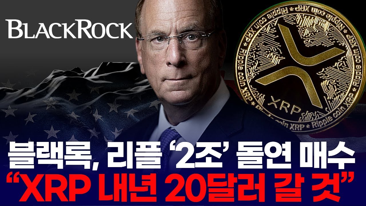 블랙록, 리플 2조 돌연 매수 “XRP 내년 20달러 갈 것” | Watch