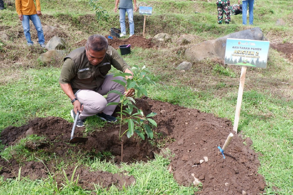 Peringati Hari Ibu, PT StatsMe Tanam 100 Pohon di Trawas