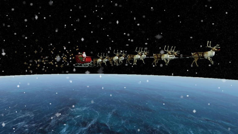 NORAD's 2025 Santa tracker is live: Where he's at right now
