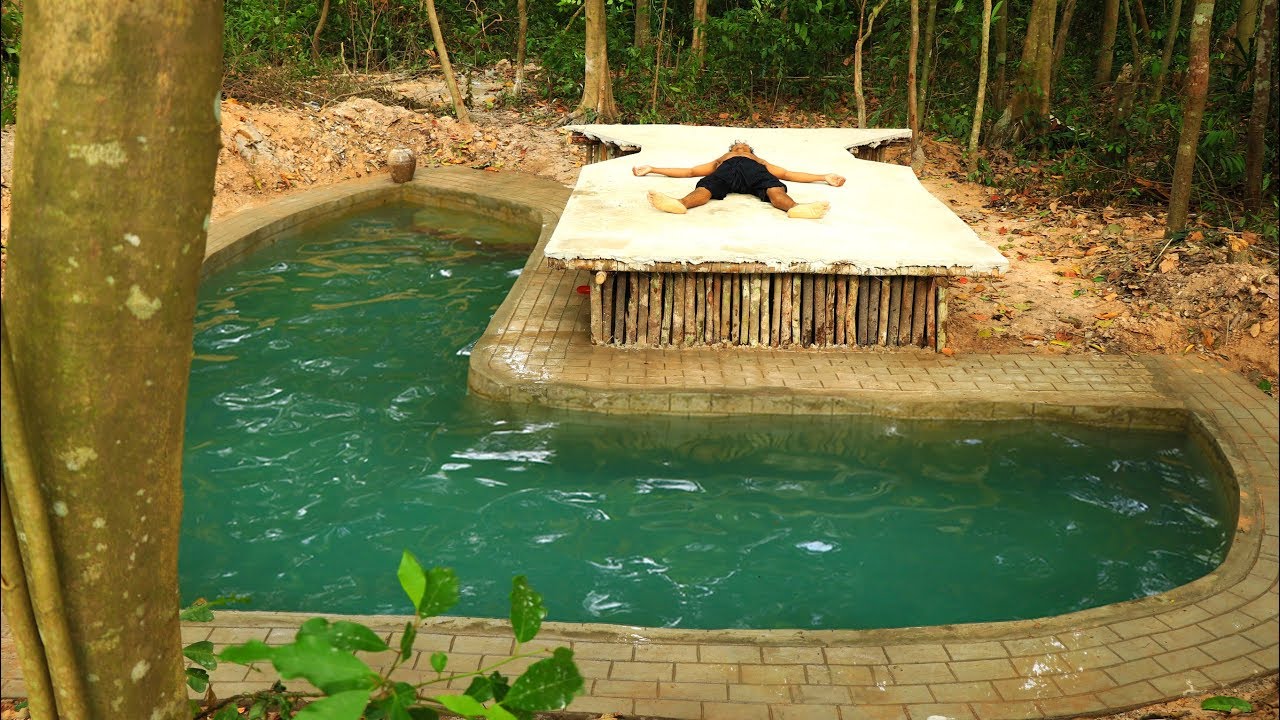 This is how a hidden swimming pool is made