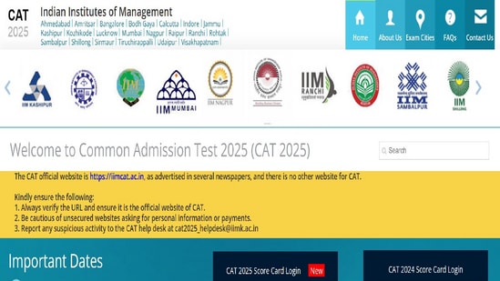 CAT 2025 result live: IIM CAT results declared at iimcat.ac.in, direct ...