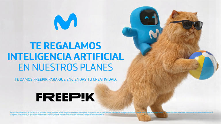 Movistar Chile anuncia alianza con Freepik y se consolida como la telco con más beneficios de Inteligencia Artificial