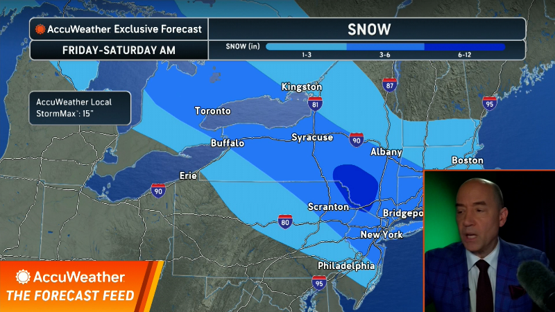 Friday snow and ice storm; potential New Year's Day storm