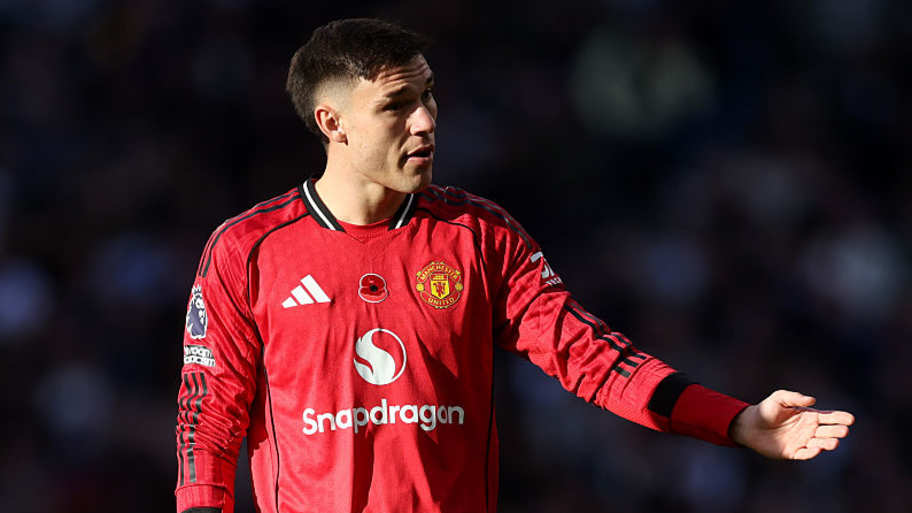 Manuel Ugarte’s level is going backwards if anything. | Catherine Ivill/AMA/Getty Images