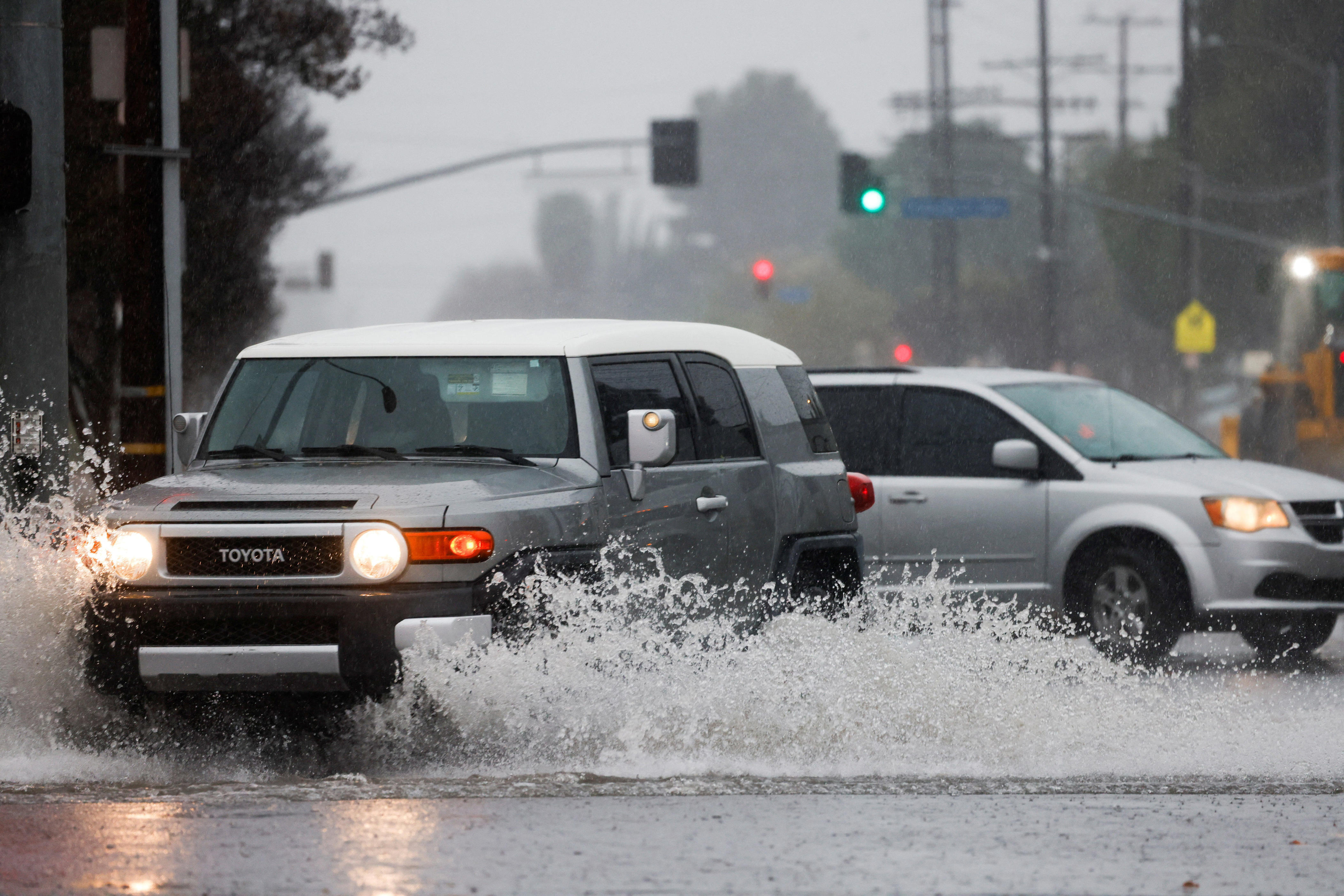 'Dangerous' holiday storm wallops Los Angeles area with flooding rain