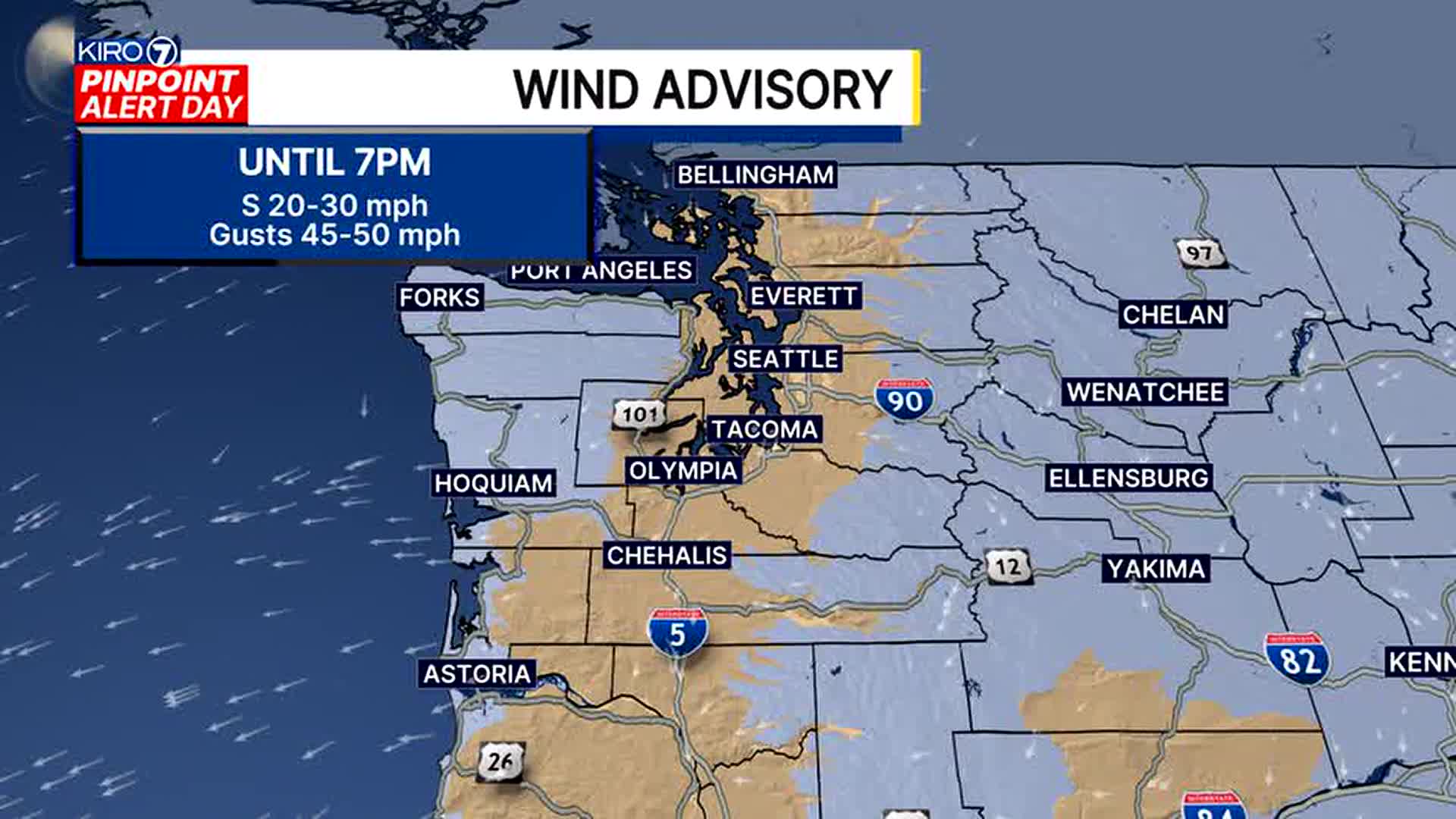 Forecast for Wednesday noon Dec 24