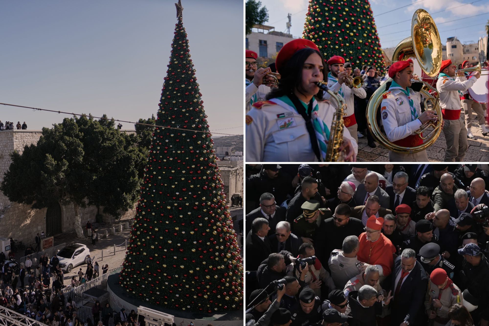 Christmas celebration returns to Bethlehem as locals see signs of life