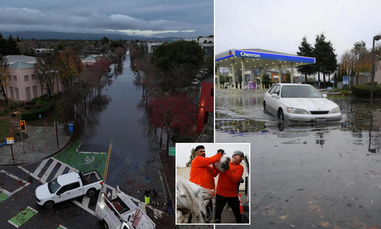 California hit with tornado warnings as flash floods and mudslides ...
