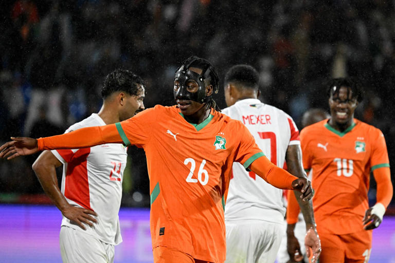Yan Diomande at the Africa Cup of Nations (AFP/Getty)
