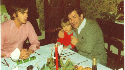 Ronnie, pictured with Rob and Dianne's son Lloyd at Christmas, was very hands on in helping out with the children and would often say I'm good with kids I am