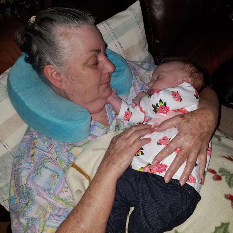 Nancy Hammer with her granddaughter.