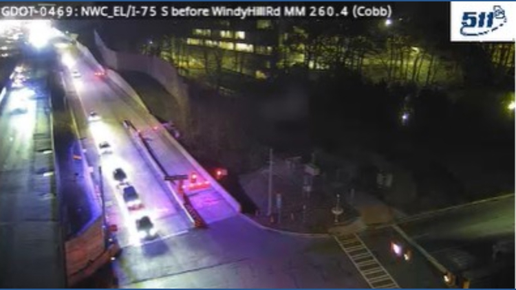 Person struck and killed on I-75 express lanes in Cobb County was hit ...