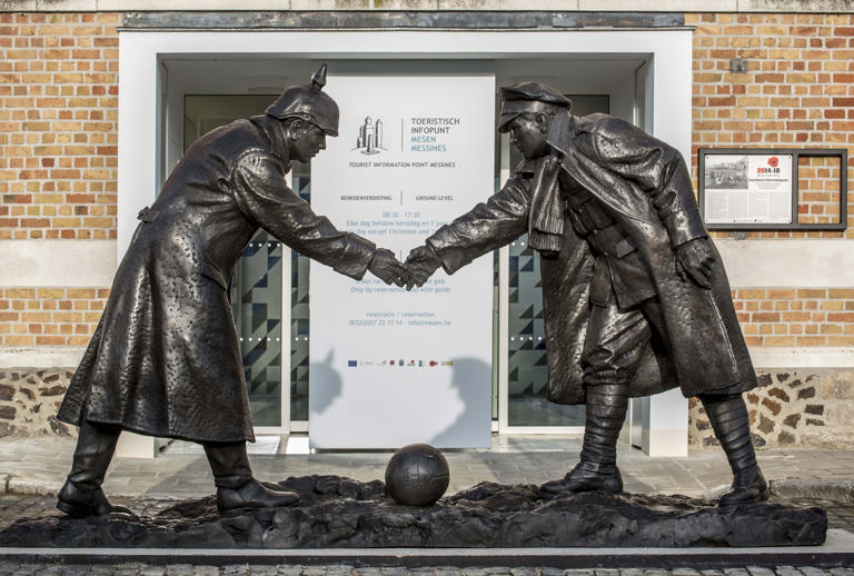 When World War I paused for Christmas, and enemy soldiers played football