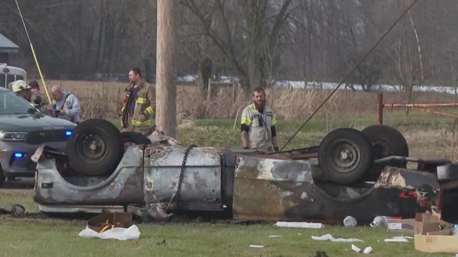Woman dies following fiery rollover crash on state Route 87 in ...