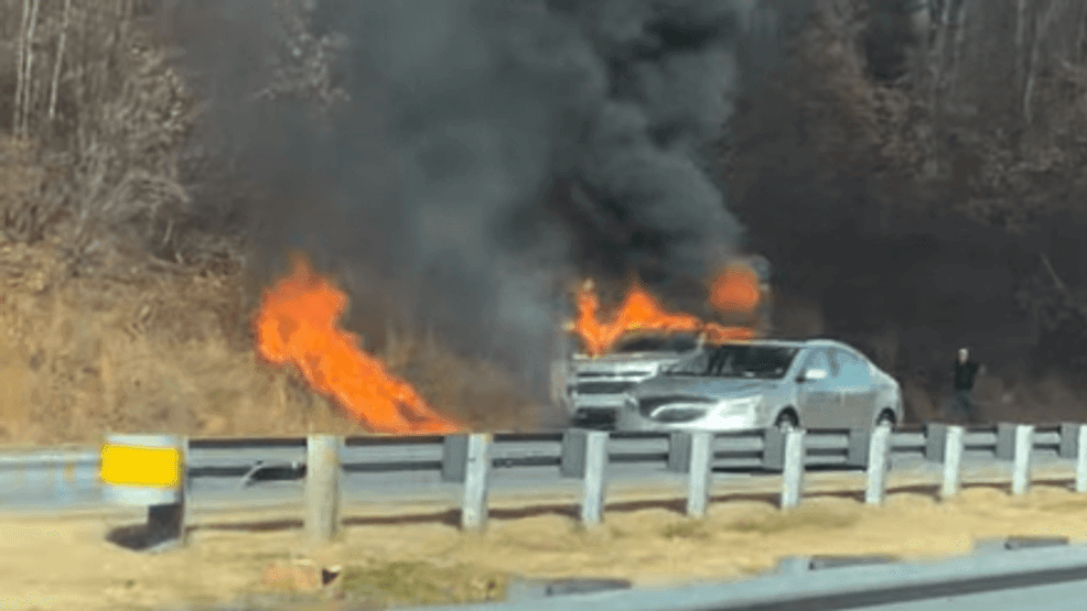 Vehicle fire causes traffic delays on I-40 in Buncombe County