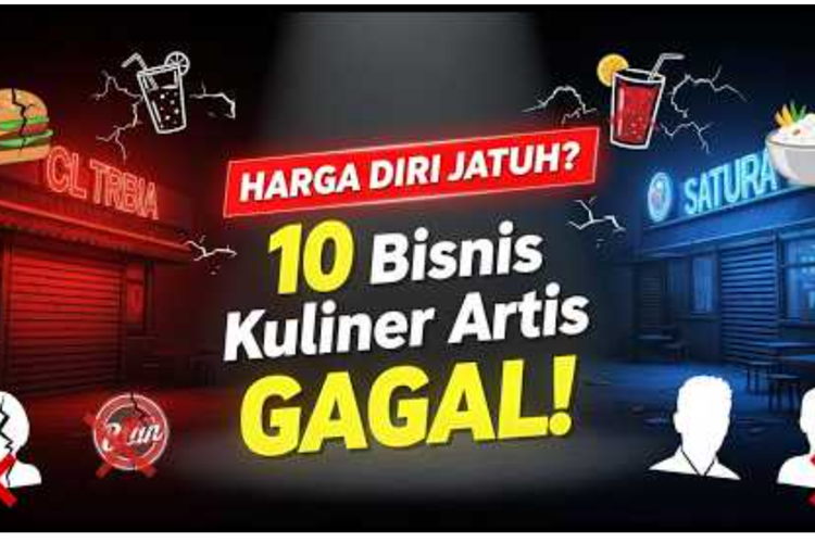 Lihat deretan bisnis kuliner artis yang pernah viral tapi akhirnya gagal dan tutup permanen