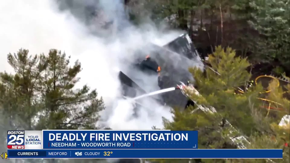 One person dead after large fire at Needham home draws massive response