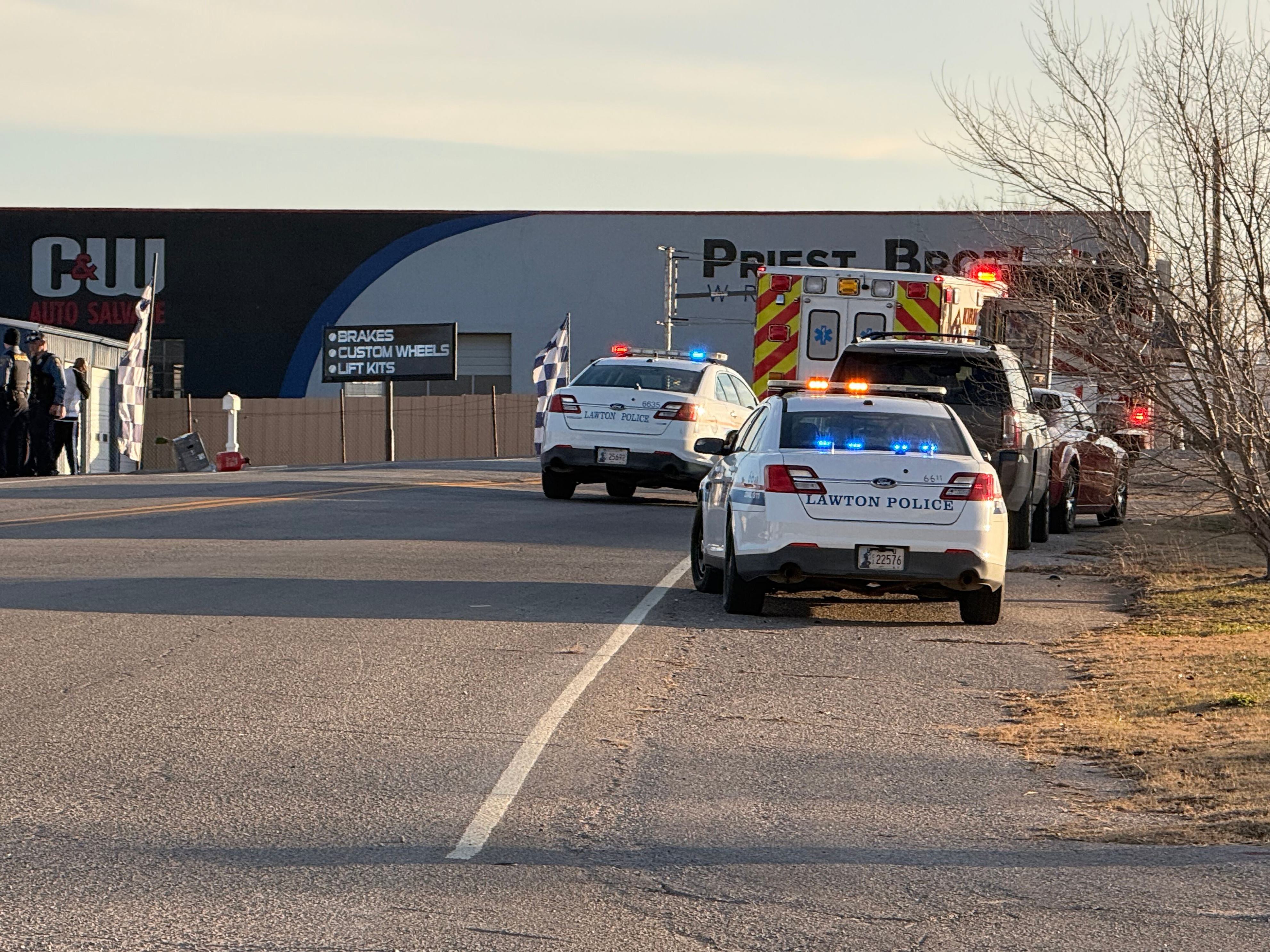 Pedestrian hospitalized after being hit by truck in Lawton