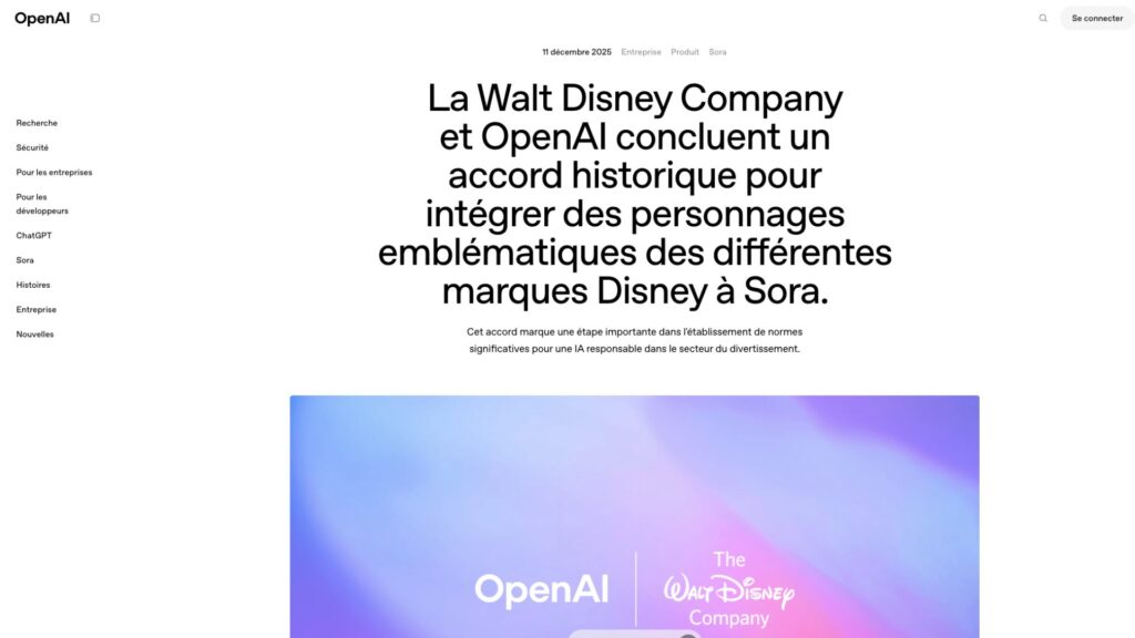 OpenAI a bien joué : vous ne verrez aucun personnage Disney sur les IA ...