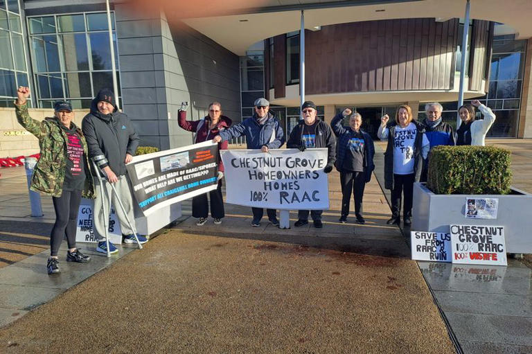 RAAC campaigners fighting for homeowners send petition to Westminster